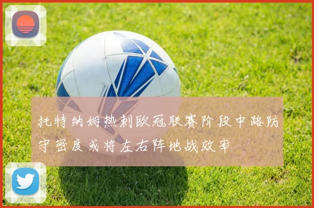 托特纳姆热刺欧冠联赛阶段中路防守密度或将左右阵地战效率